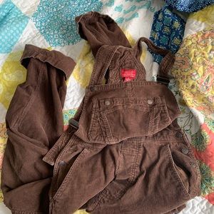 Vintage Brown Corduroy overalls